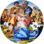 DONI TONDO Michelangelo Micropuzzle Treasures 3 Oz Silver Coin Palau 2023 GOLD AND SILVER BULLION