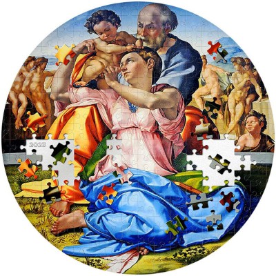 DONI TONDO Michelangelo Micropuzzle Treasures 3 Oz Silver Coin Palau 2023