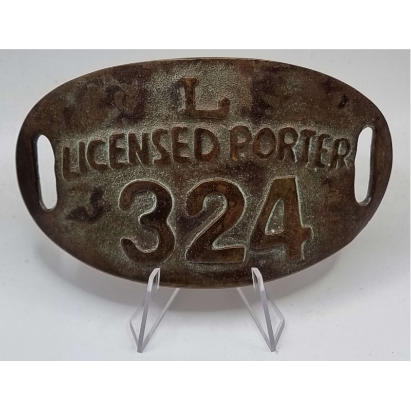 CYPRUS Railway Licensed porter EMBLEM BUDGE MEDAL L ANTIQUES & OTHER COLLECTIBLES
