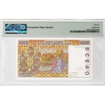 West African Senegal 1000 Francs 2002 P711KI PMG66 EPQ WORLD BANKNOTES