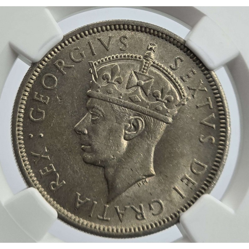 CYPRUS 2 SHILLINGS COIN 1949 UNC KGVI NGC MS62 WORLD COINS