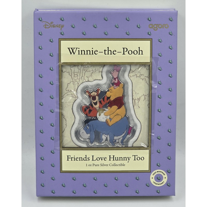 Disney 2025 Winnie the Pooh Friends 1 oz Silver Proof coin GOLD AND SILVER BULLION