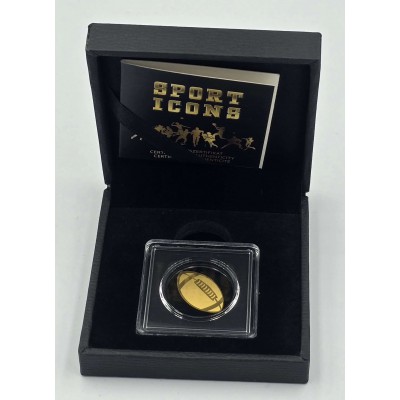 American Football 1/1000 Oz Gold Coin 3000 Francs Chad