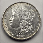 US AMERICA MORGAN SILVER DOLLAR COIN 1885 AU WORLD COINS