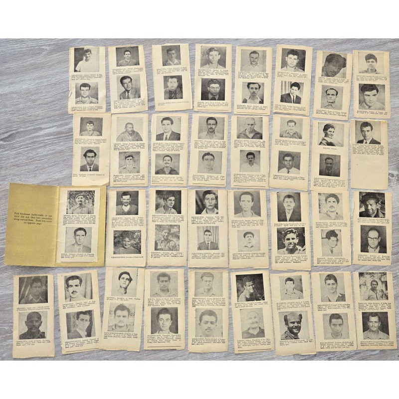 WANTED MEN OF CYPRUS 1955 EOKA FIGHTERS POCKET BOOKLET ANTIQUES & OTHER COLLECTIBLES