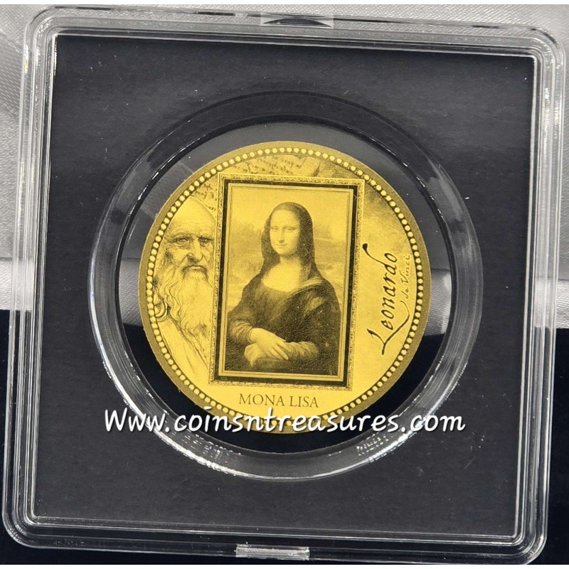 Da Vinci Mona Lisa 1/200 Oz Gold .999 coin GOLD AND SILVER BULLION