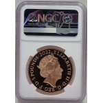 UK Great Britain 2022 Gold Proof Five Pounds THE QUEEN'S REIGN NGC PF70 ULTRA CAMEO WORLD COINS