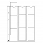 Optima 5 coin sheets, for 15 coins up to 42 mm Ø, clear ACCESSORIES & SUPPLIES