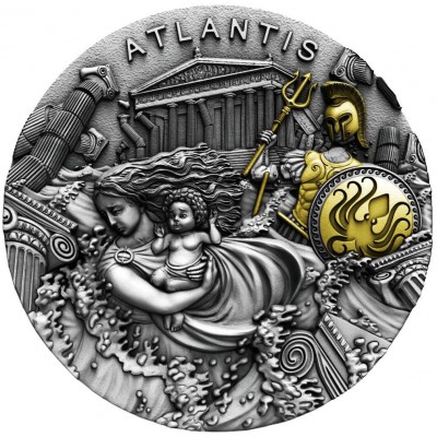 Niue Island ATLANTIS series LEGENDARY LANDS Silver Coin 2019
