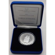 CYPRUS 2021 SILVER PROOF 5 EURO UNESCO ANCIENT IDOL