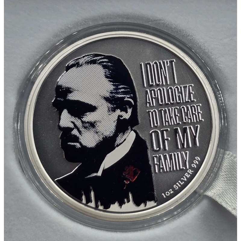 GODFATHER II 50th Anniversary 1 Oz Silver Coin Niue 2022 GOLD AND SILVER BULLION