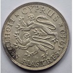 CYPRUS 18 PIASTRE 1940 SILVER COIN KGVI IN AU-UNC WORLD COINS