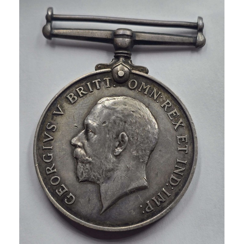 GREAT BRITAIN UK SILVER WWI KGV 1914 - 1918 BRITISH WAR MEDAL ANTIQUES & OTHER COLLECTIBLES