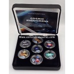 Cook Islands Cosmic phenomena set collection of 7 colored coins WORLD COINS