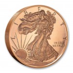 1 oz 999 Walking Liberty Dollar Fine Copper Round coin GOLD AND SILVER BULLION