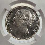 British India Silver 1 rupee 1840 Victoria NGC MS62