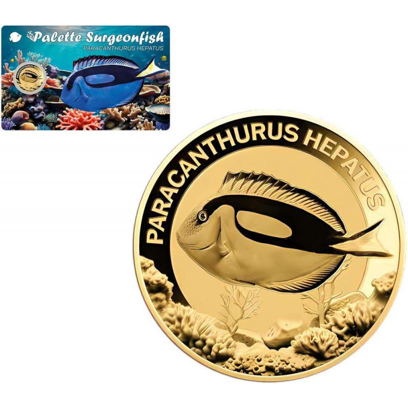 Ocean Fish collection 1/1000 Oz .999 Gold 5 coin cards in Album GOLD AND SILVER BULLION
