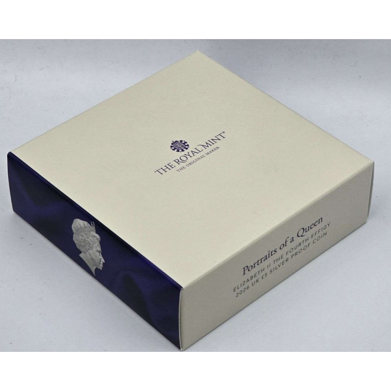 UK 2026 100 Years of QEII Rank-Broadley Portrait Silver Proof Coin WORLD COINS