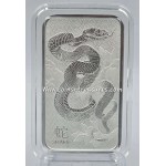 Australia Perth Mint Lunar Snake Silver Bar 1 oz .9999 Fine GOLD AND SILVER BULLION