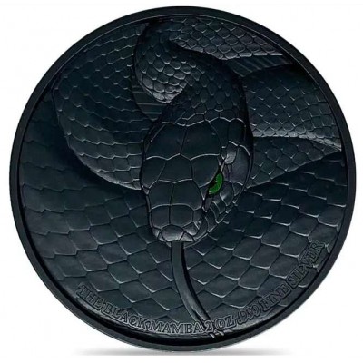 BLACK MAMBA 2 Oz Silver Coin 10000 Francs Chad 2023