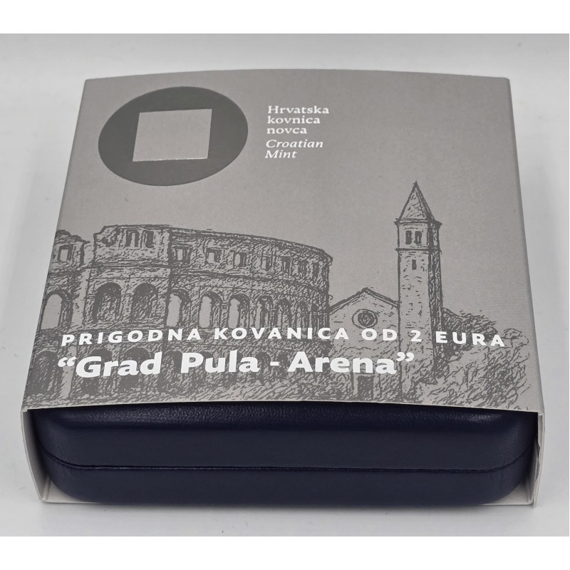 Croatia City of Pula Arena 2 EURO 2025 Proof coin WORLD COINS