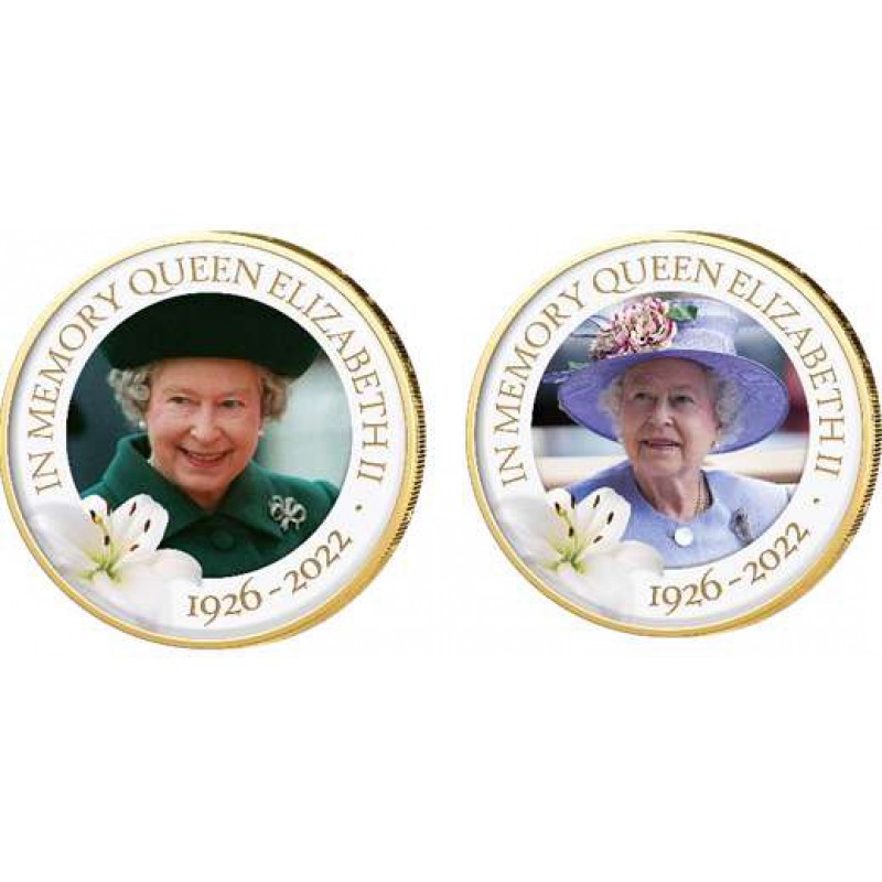 Cook Islands Queen Elizabeth II set collection of 7 colored coins WORLD COINS