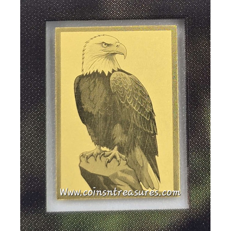 Bald American Eagle 1/1000 Oz Gold Coin in Card GOLD AND SILVER BULLION
