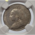 CYPRUS 9 PIASTRE SILVER COIN QUEEN VICTORIA 1901 NGC AU58 WORLD COINS