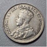 CYPRUS 9 SILVER PIASTRE COIN 1921 IN VF-EXF WORLD COINS