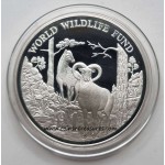 CYPRUS 1986 SILVER PROOF 1 POUND WWF MOUFLON BOX + COA WORLD COINS