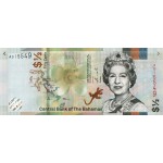 BAHAMAS 2019 1/2 DOLLAR QEII P76a UNC QUEEN ELIZABETH II WORLD BANKNOTES