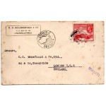 CYPRUS POSTAL HISTORY - KGV 1938 CYPRUS TO ENGLAND SLOGAN CYPRUS ORANGES CYPRUS STAMPS