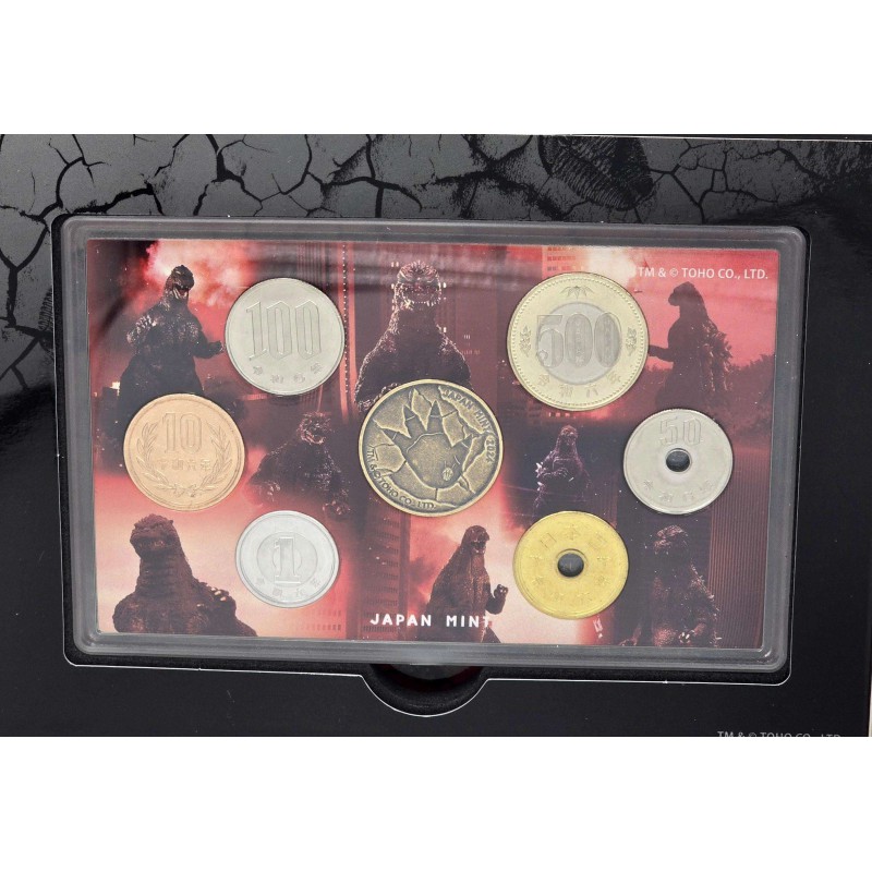 Japan 2024 Godzilla 70th Anniversary BU Coin & Medal Set WORLD COINS