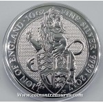 UK Silver Queen's Beasts 2017 The Lion of England Silver 10 OZ coin .999 GOLD AND SILVER BULLION