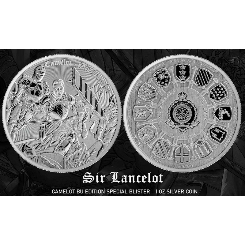 SIR LANCELOT Camelot Special Edition 1 Oz Silver Coin Niue 2024 GOLD AND SILVER BULLION