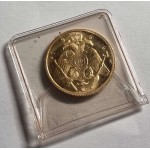CYPRUS 1966 GOLD HALF POUND SOVEREIGN MAKARIOS GEM UNC IN ORIGINAL SLEEVE FROM CENTRAL BANK WORLD COINS