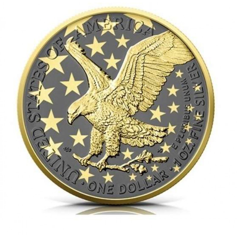 USA 2026 American Eagle 999 1oz Golden Ring Coin GOLD AND SILVER BULLION