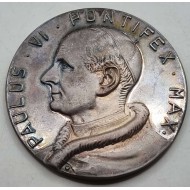 Mexico Silver Coin Medal 1965 Vatican Pope Paulus VI