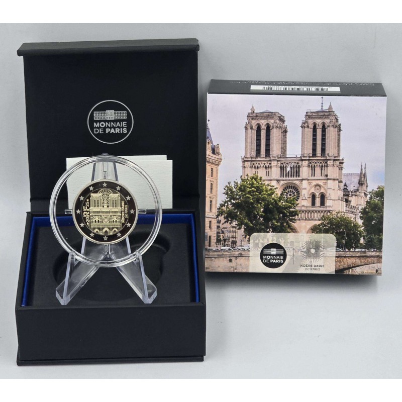France 2025 Notre-Dame de Paris 2 Euro PROOF BE coin WORLD COINS