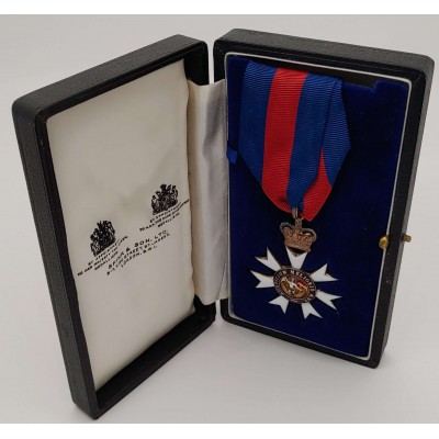 GREAT BRITAIN British Medal: Order of St Michael & St George Companion silver & enamel cased