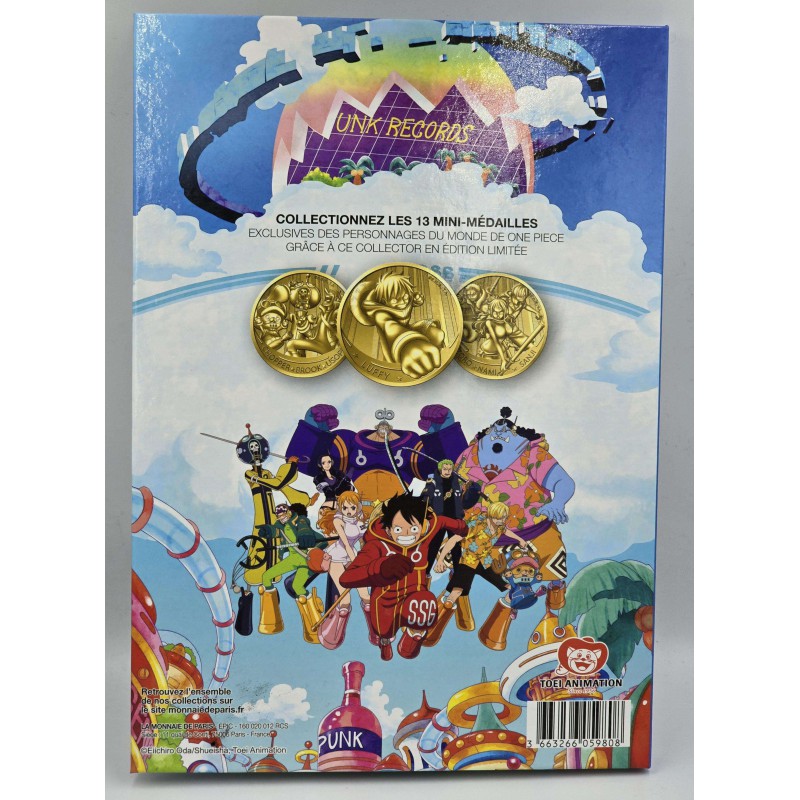 France 2025 One Piece EggHead arc Complete Medal coin Collection in Album WORLD COINS