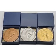 1980 EOKA 3 MEDALS DRAKOS IN COPPER - SILVER - GOLD PLATED