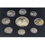 Denmark 2002 Silver Proof Euro Trial Coin Set WORLD COINS
