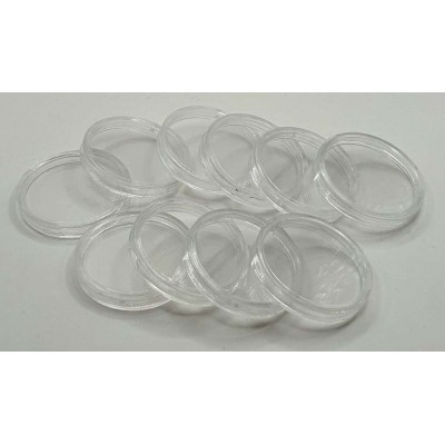 Generic round Coin capsules for coins Ø 24 mm - Pack of 10