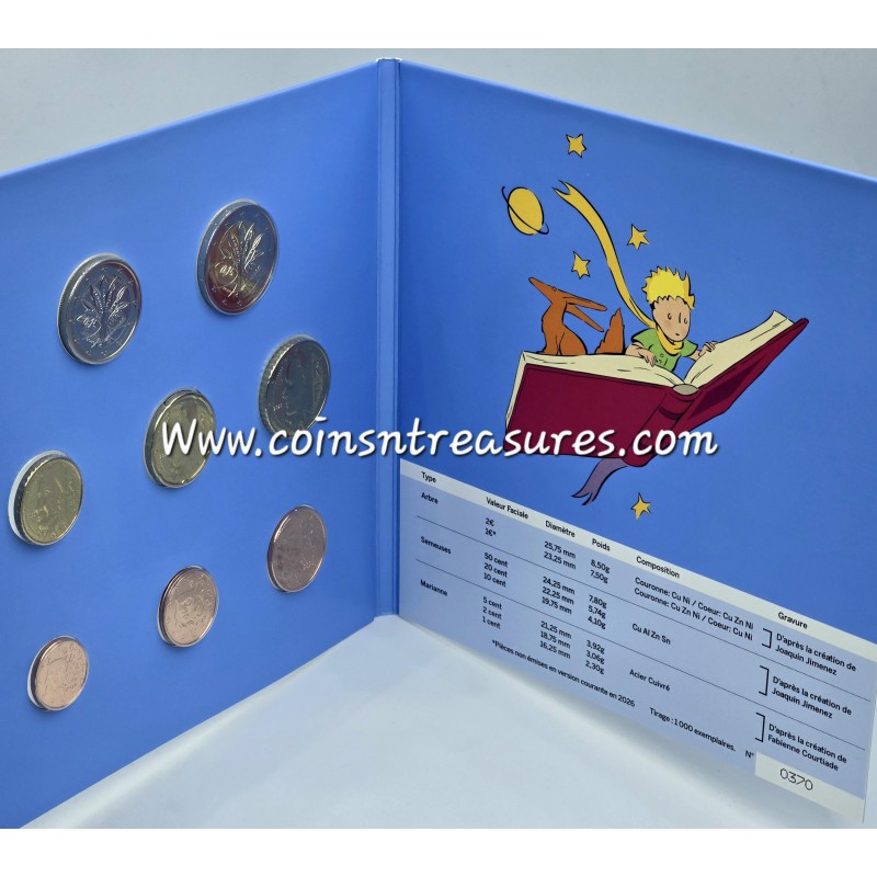 France The Little Prince Coin mini set BU Quality Year date 2026 WORLD COINS