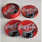 Cyprus Retro coca cola medal coasters AD 1990 's ANTIQUES & OTHER COLLECTIBLES