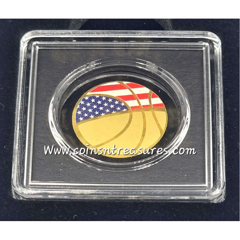 American Basketball 1/1000 Oz Gold Coin 3000 Francs Chad GOLD AND SILVER BULLION