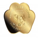 LOVE CATS 1/1000 Oz Gold .999 Coin 3000 Francs Chad 2023 GOLD AND SILVER BULLION