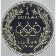 USA 1988 Seoul Olympics Silver Proof Dollar 1988