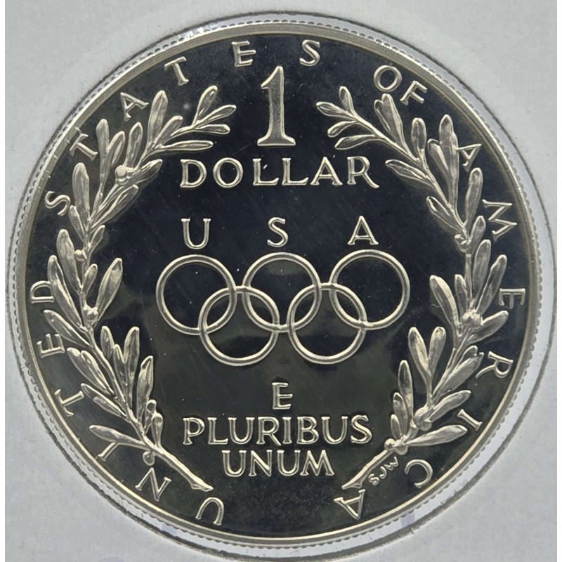 USA 1988 Seoul Olympics Silver Proof Dollar 1988 WORLD COINS